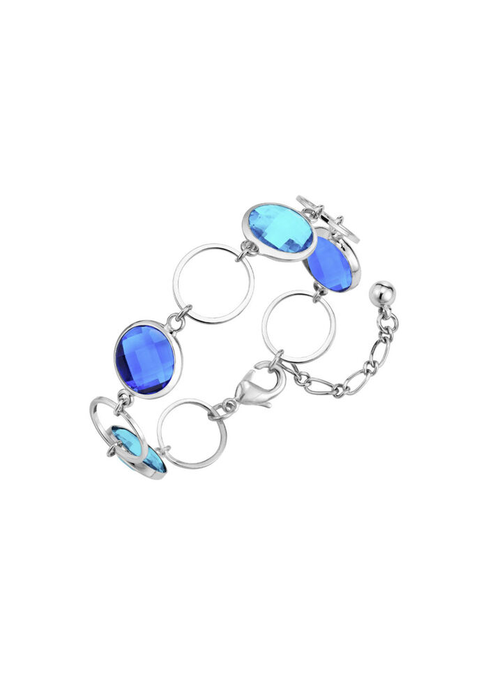 Schmuckset, 3-teilig, mit Kristallsteinen 