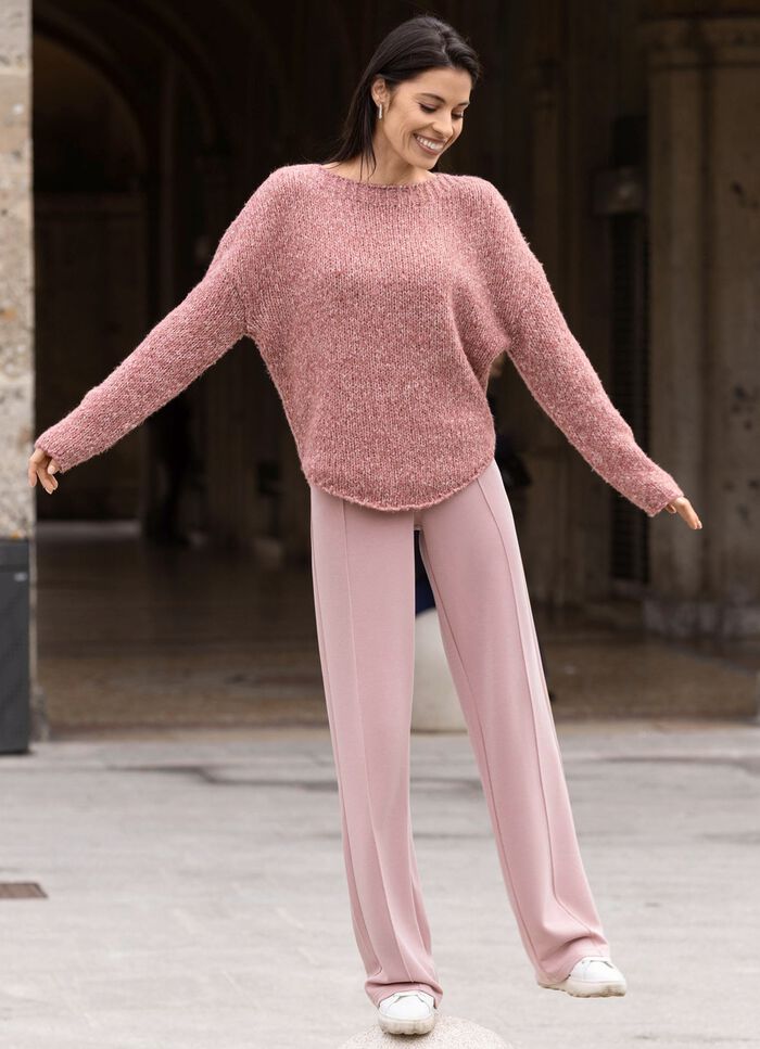 Pullover aus Melangegarn 