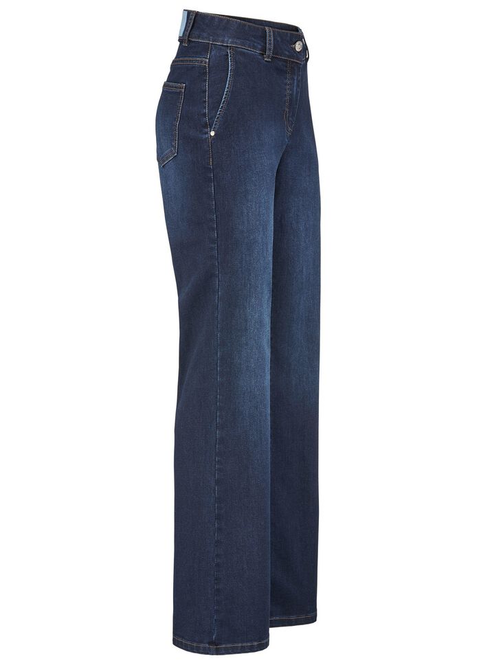 Jeans mit weiterem Beinverlauf 