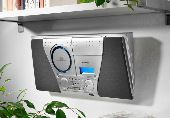 Design-Musikanlage mit beleuchtetem Multifunktionsdisplay 