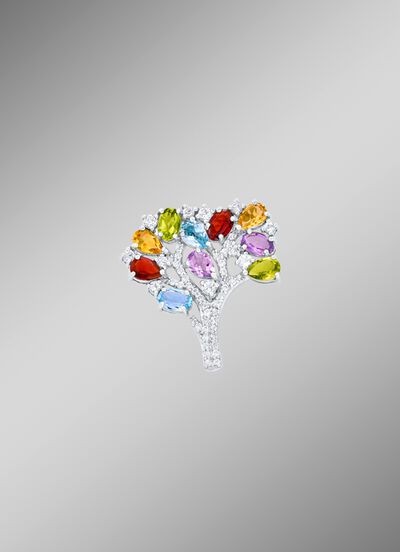 Anstecknadel mit Edelsteine 