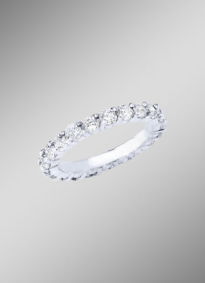 Memoire-Brillantring mit Brillanten 