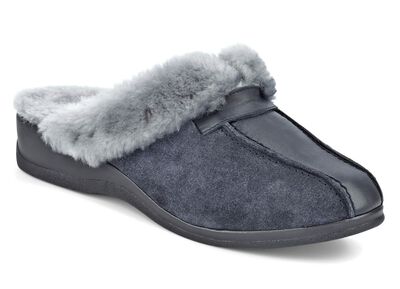 Pantoffel in 3 Farben mit echtem Lammfellfutter 