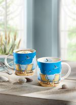 Henkelbecher aus hochwertigem Porzellan 