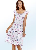 Nachthemd, Kurzarm mit Rundhals 