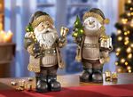 Beleuchtete Figuren aus Polyresin NATUR-GOLD-BRAUN