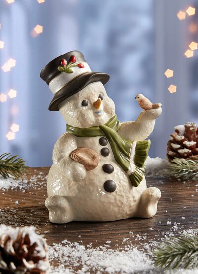 Schneemann mit V&ouml;gelchen 