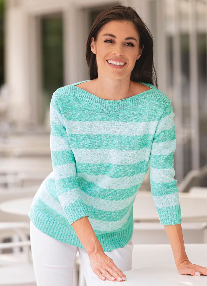 Pullover aus Melangegarn 