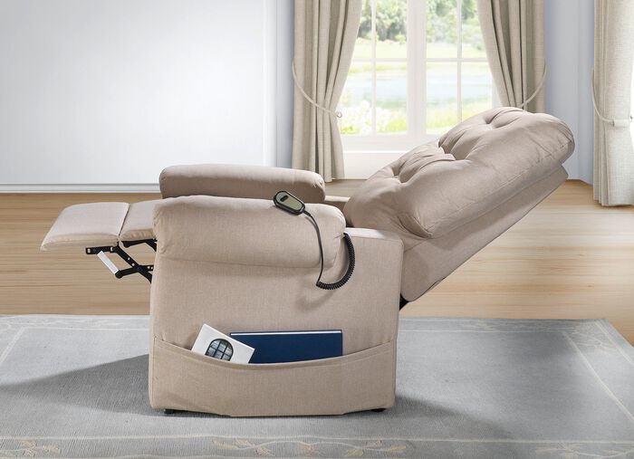 TV-Sessel mit Motor und Aufstehhilfe BEIGE