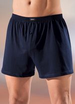 F&uuml;nferpack Boxershorts aus BIO-Baumwolle mit Eingriff, uni und meliert 