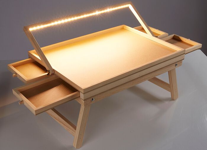 Grosser LED Puzzletisch: Endlich Platz und Ordnung f&uuml;r Puzzles 