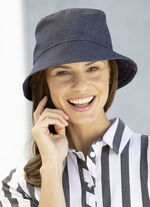 Fischer-Hut aus elastischem Textilmaterial MARINE