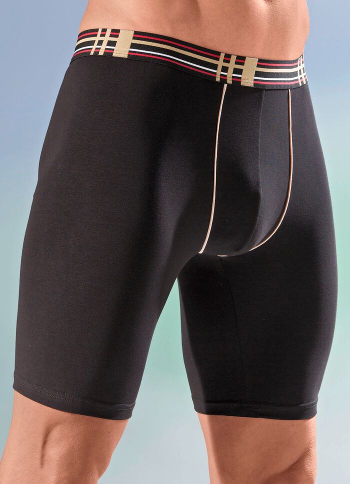 Viererpack Longpants mit Elastikbund 