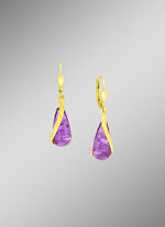 Ohrringe mit echt Amethyst 