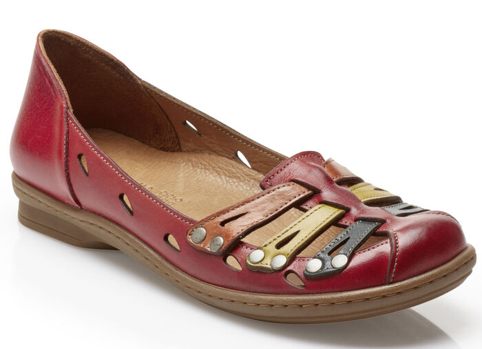 Gemini Ballerina mit luftigen Durchbrüchen ROT-BUNT