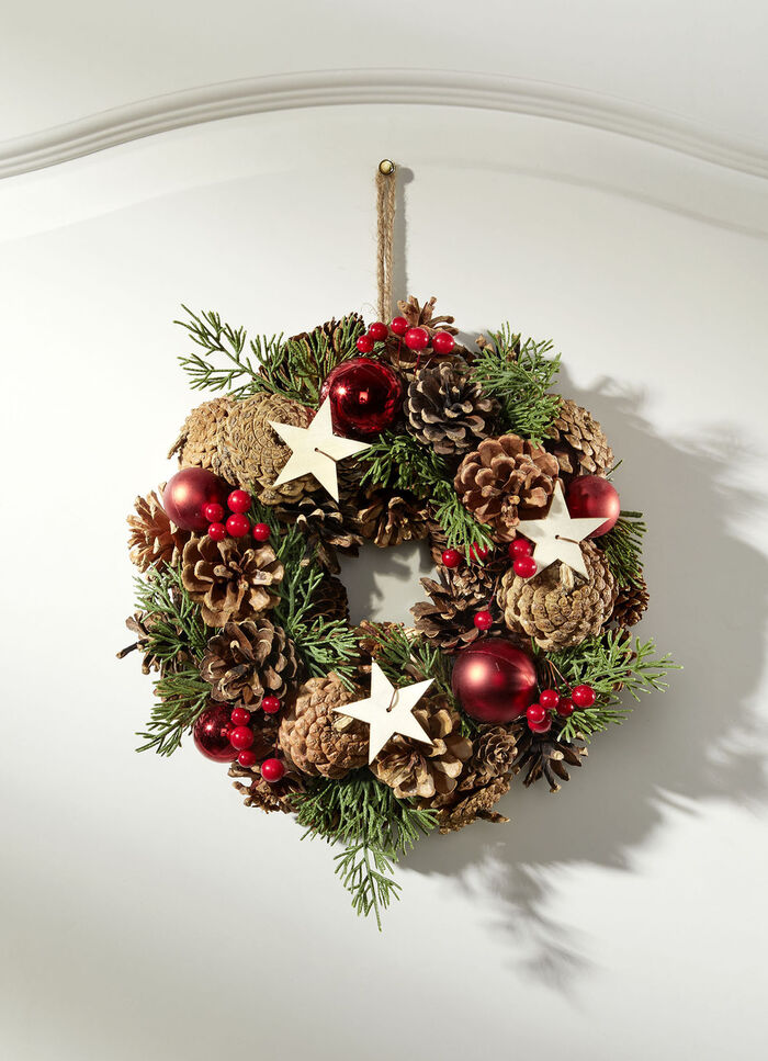 Wandkranz mit Aufhängung aus Juteseil 