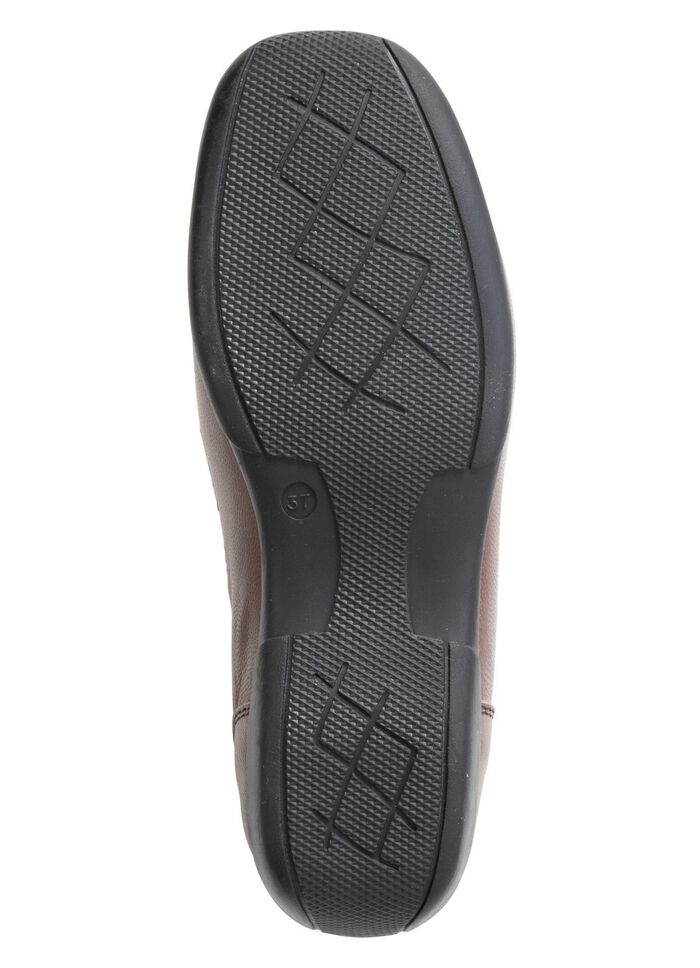 ELENA EDEN, klassische Damen-Slipper, mit herausnehmbarem Fussbett TAUPE-SCHWARZ