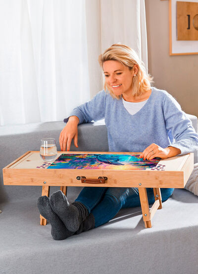 Spiel- und Puzzletisch für Puzzles mit bis zu 500 Teilen 