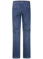 Jeans mit Gummibund in 3 Farben JEANSBLAU