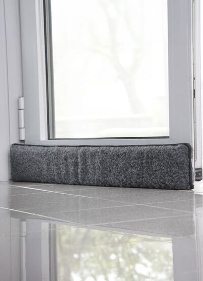 Schurwoll-Zugluftstopper f&uuml;r T&uuml;ren 