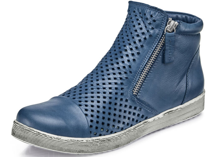 Andrea Conti Stiefelette mit seitlichen Reissverschlüssen JEANS