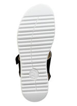 ELENA EDEN, bequeme Damen-Sandalen, Weite H, mit herausnehmbarem Fussbett SCHWARZ