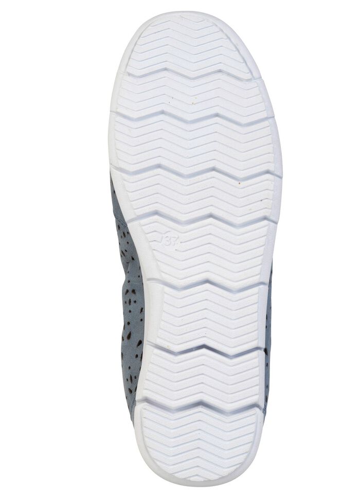 ELENA EDEN, sommerliche Damen-Slipper, Weite G, mit herausnehmbarem Fussbett JEANS