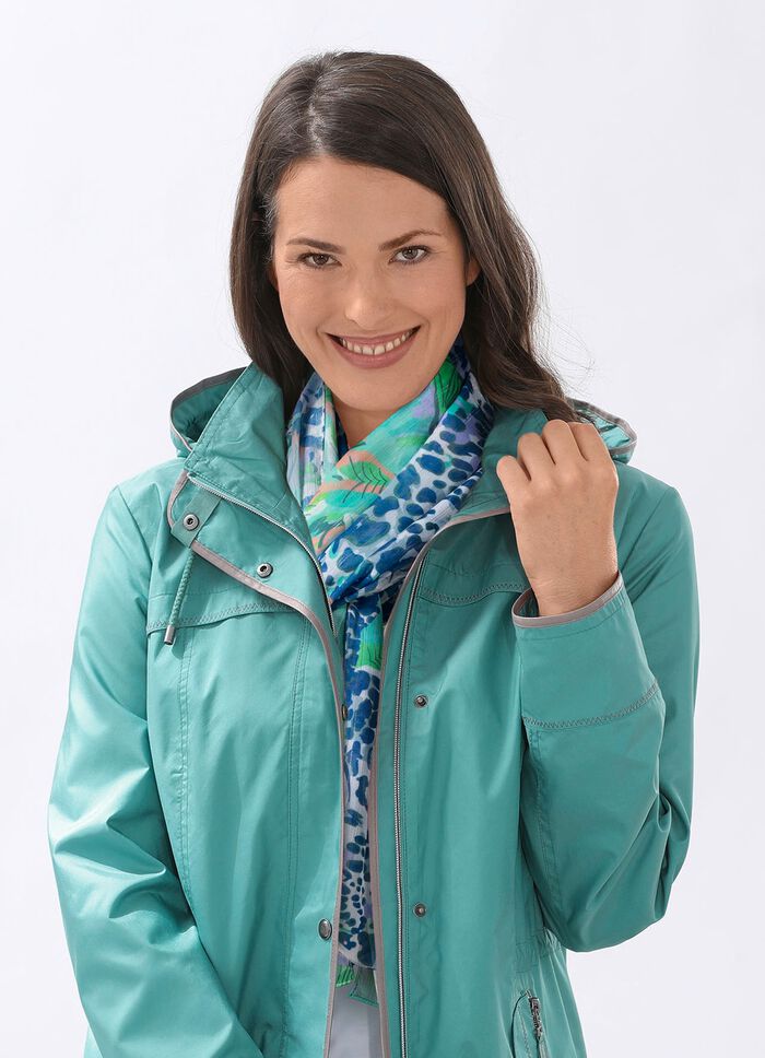 Schal mit Fantasie- und Raubtierfell-Dessin 