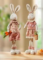 Hasenpaar, 2er-Set, aus Stoff 