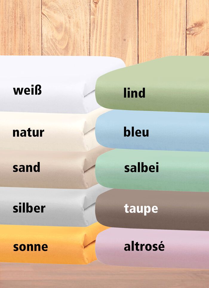 Hochwertige Elastic-Mako-Feinjersey-Spannbettt&uuml;cher 