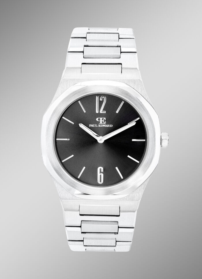 Quartz-Herrenuhr mit Edelstahlbandgeh&auml;use 