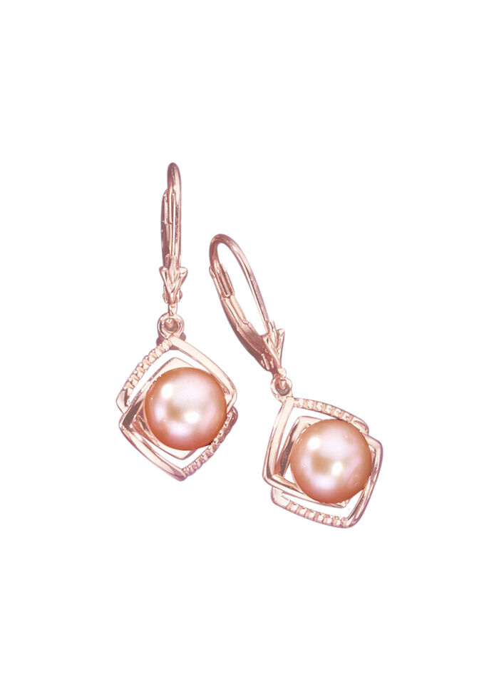 Ohrringe mit S&uuml;sswasser-Zuchtperle 