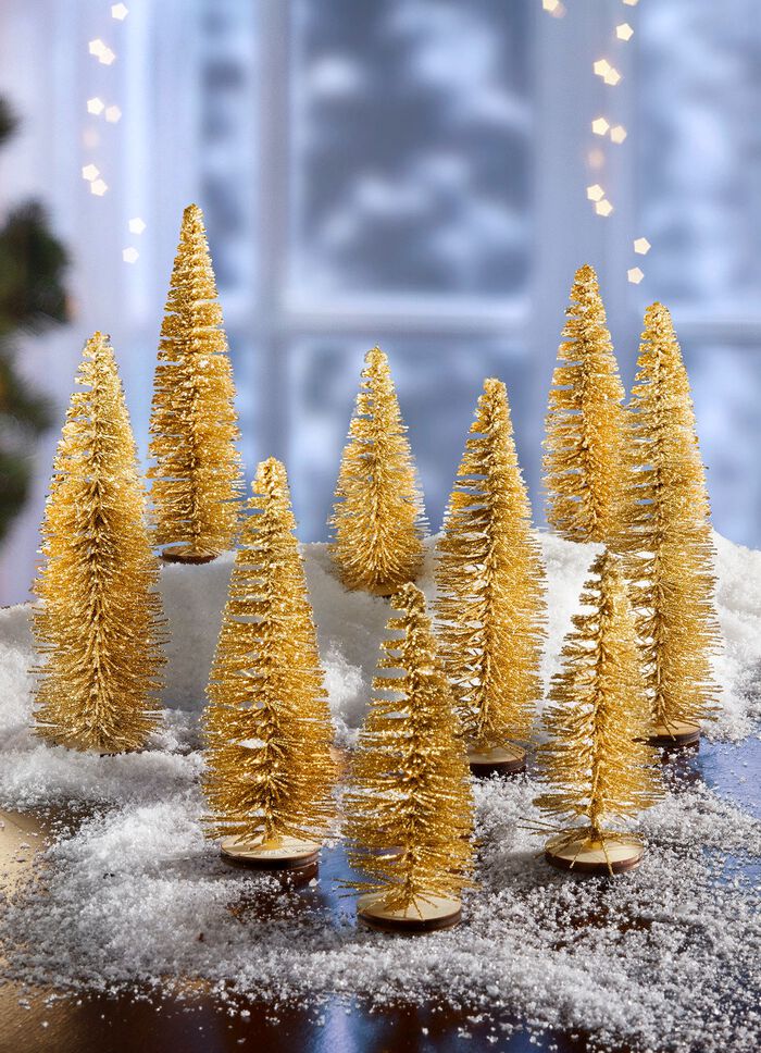 Tischdeko Tannenb&auml;umchen, 9er-Set 