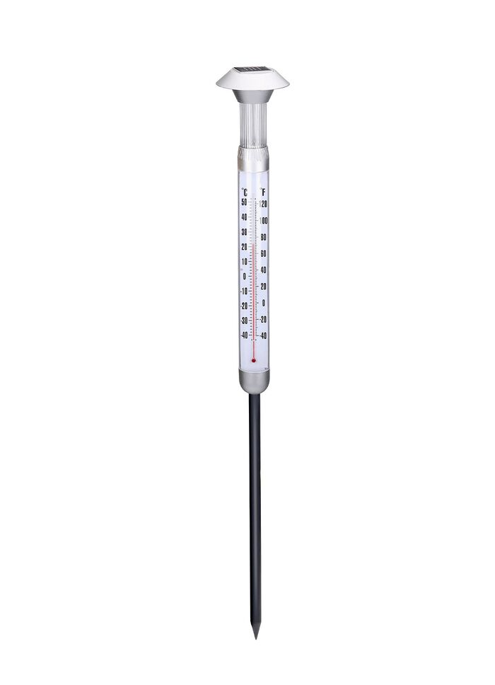 Thermometer mit Solarlampe  