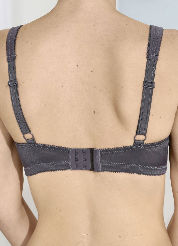 Zweierpack BH mit Spitzeneinsätzen 1X GRAFIT, 1X PUDER