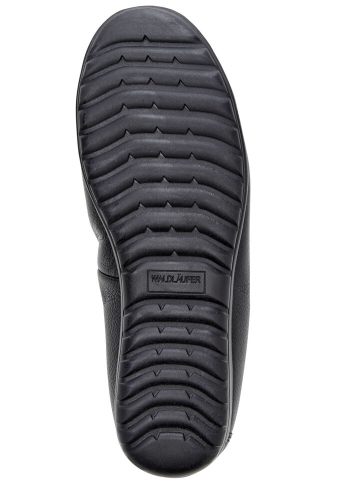 Waldläufer Ballerina mit Rundum-Gummizug SCHWARZ