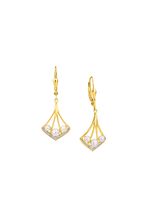 Ohrringe mit Zirkonia und S&uuml;sswasser-Zuchtperlen 