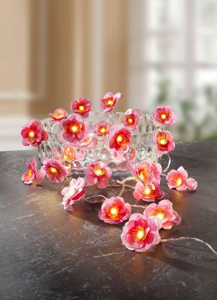 Lichterkette Pfirsichbl&uuml;ten 