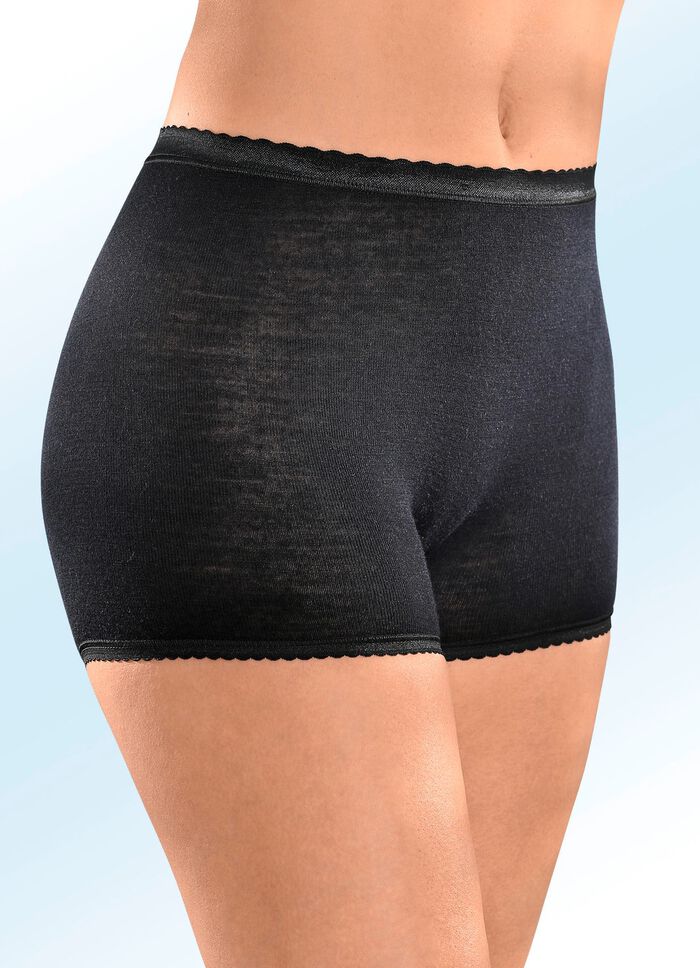 Con-ta Zweierpack Schl&uuml;pfer mit elastischen Abschl&uuml;ssen 