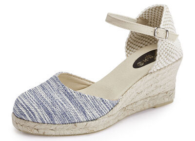 Sandalette aus Textilmaterial 