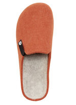 Laurina, trendige Damen-Hausschuhe, Weite G, mit anatomisch geformtem Fussbett ORANGE