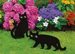 Vogelschreck Katzen, 2er-Set 