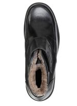 ELENA EDEN, gef&uuml;tterte Damen-Boots, Winterschuhe, Weite H, mit Lammfell SCHWARZ