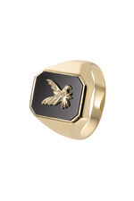 Herrenring mit Onyx 
