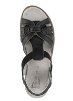 ELENA EDEN Sandale mit praktischen Elastik-Bandagen SCHWARZ