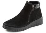 ELENA EDEN, gef&uuml;tterte Damen-Stiefeletten, Winterschuhe, Weite H, mit herausnehmbarem Fu&szlig;bett SCHWARZ