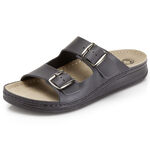 Pantolette mit verstellbaren Schliessen SCHWARZ