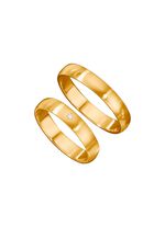 Klassischer, satinierter Trauring 