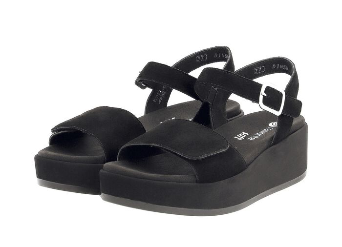 Sandale aus Samtveloursleder 