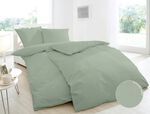 Feinbibe Bettw&auml;sche aus 100% Baumwolle GR&Uuml;N